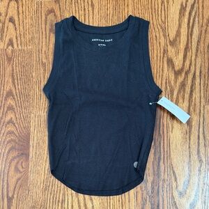 American Eagle Outfitters  Black ribbed Tank Top